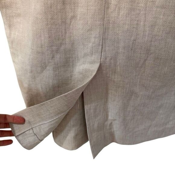 Jenni Kayne Womens Linen Trench Coat Small Missing Belt - Picture 9 of 11